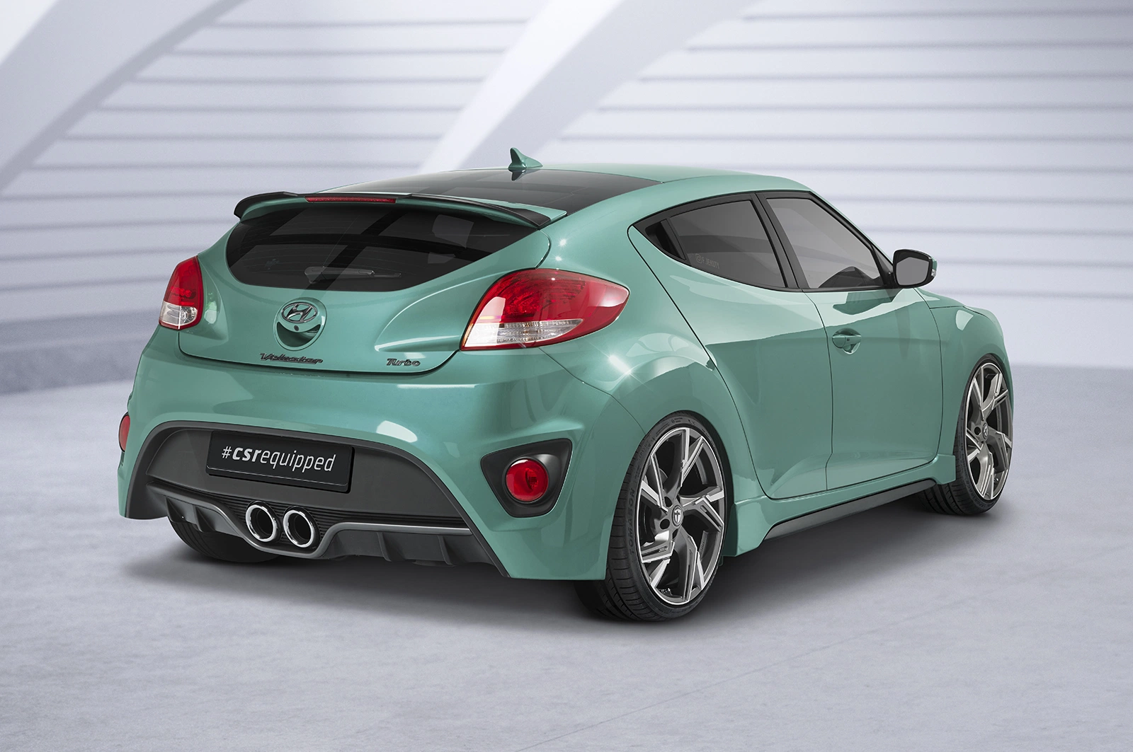 Achterspoiler Hyundai Veloster MK1 Turbo Glans Zwart – CSR Design (2012-2018)