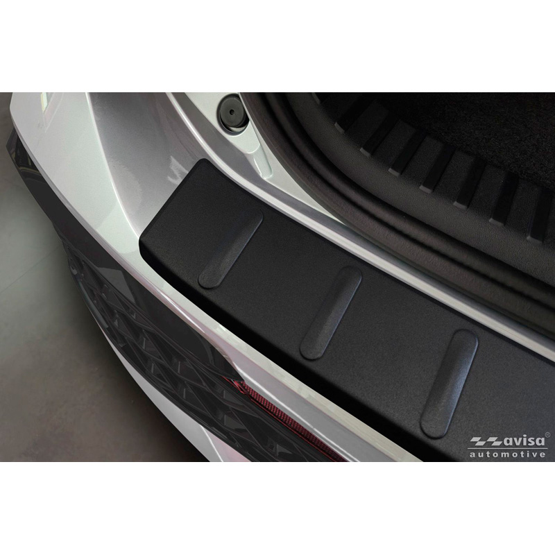 Avisa Protection de Seuil de Coffre Acier Inox sur mesure pour Volkswagen Tayron 2024- - Noir Mat