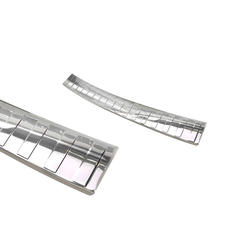 Protection de seuil arrière inox Chrome sur mesure pour Volkswagen Passat 3G Variant 2014-2023 'Ribs'