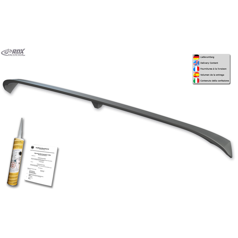 RDX Racedesign Becquet de toit sur mesure pour Volkswagen Multivan T7 2021- (avec hayon) (PU)