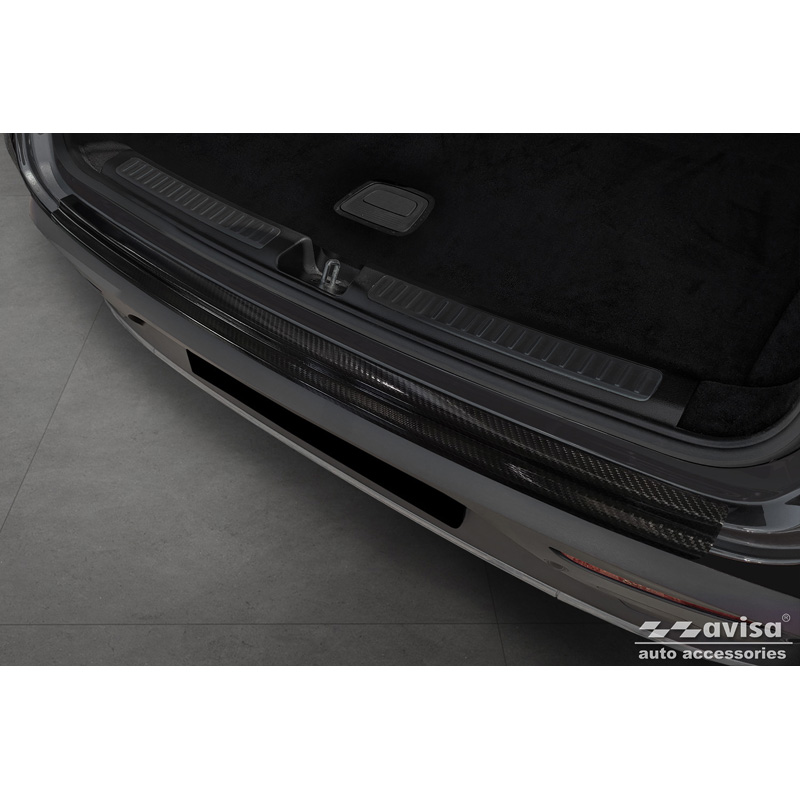 Protection de seuil arrière carboné 3D sur mesure pour Mercedes EQC (N293) 2019-