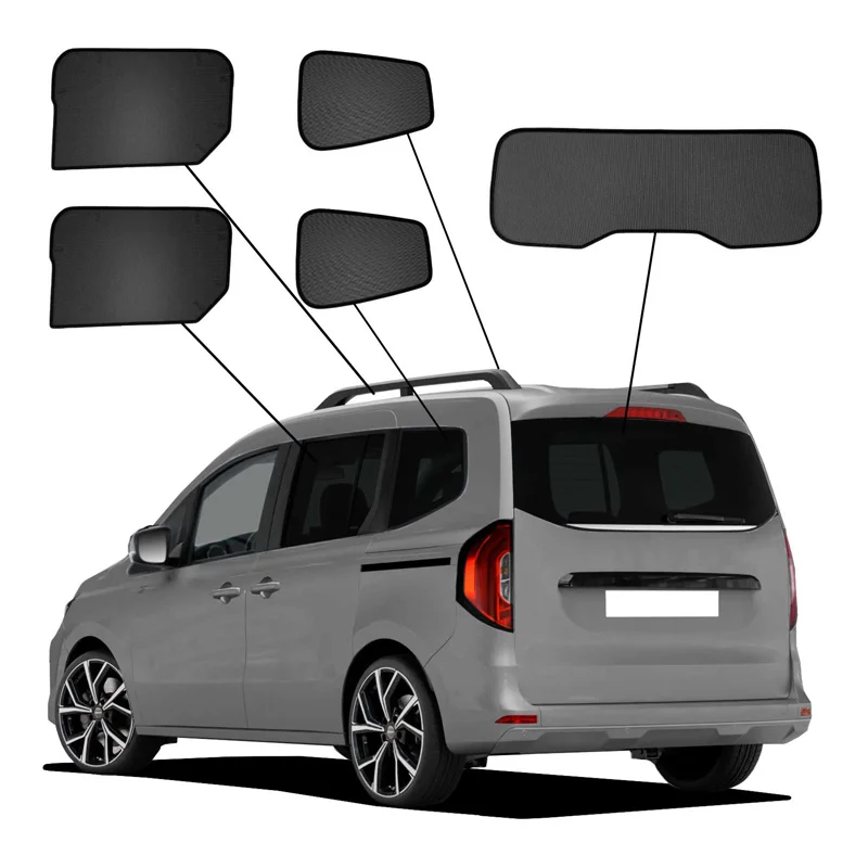 SunClip Protection visuelle & solaire sur mesure pour Renault Kangoo III MPV 2021- & Mercedes Citan Tourer/Classe-T/EQT 2021- & Nissan Townstar 2021-