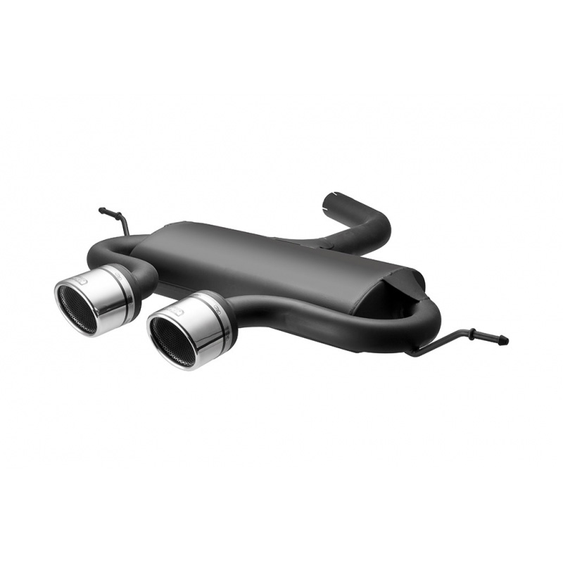 Échappement double sur mesure pour Volkswagen Golf V 'R32-look' 1.4i 55kW/1.4FSi 66kW/1.6i 75kW/1.6FSi 85kW/2.0FSi 110kW/1.9TDI 66/77kW/2.0TDI 100/103kW/2.0SDI 55kW 2003-2008 100mm