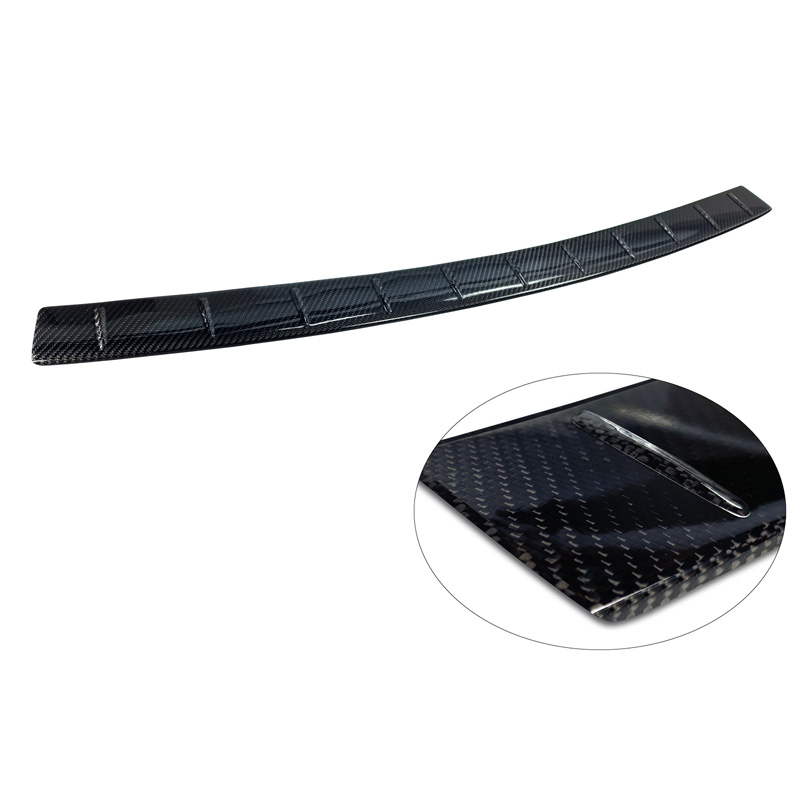 Protection de seuil arrière carboné 3D sur mesure pour Mercedes GLE II (W167) Facelift 2023- Excl. AMG Line 'Ribs'