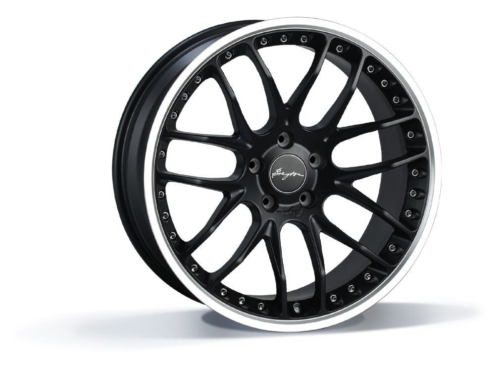 Breyton GTP 5x120 9x21 ET 33 Matt Black - Rand gepolijst ( 3 del