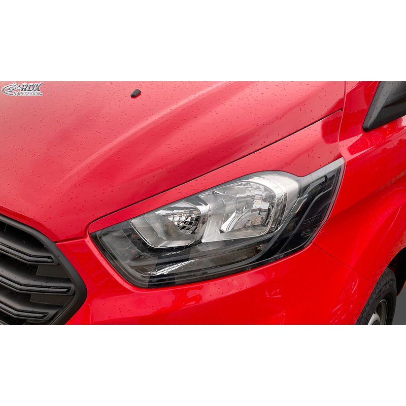 Spoilers de phares sur mesure pour Ford Transit Custom & Tourneo Custom Facelift 2018- (ABS)