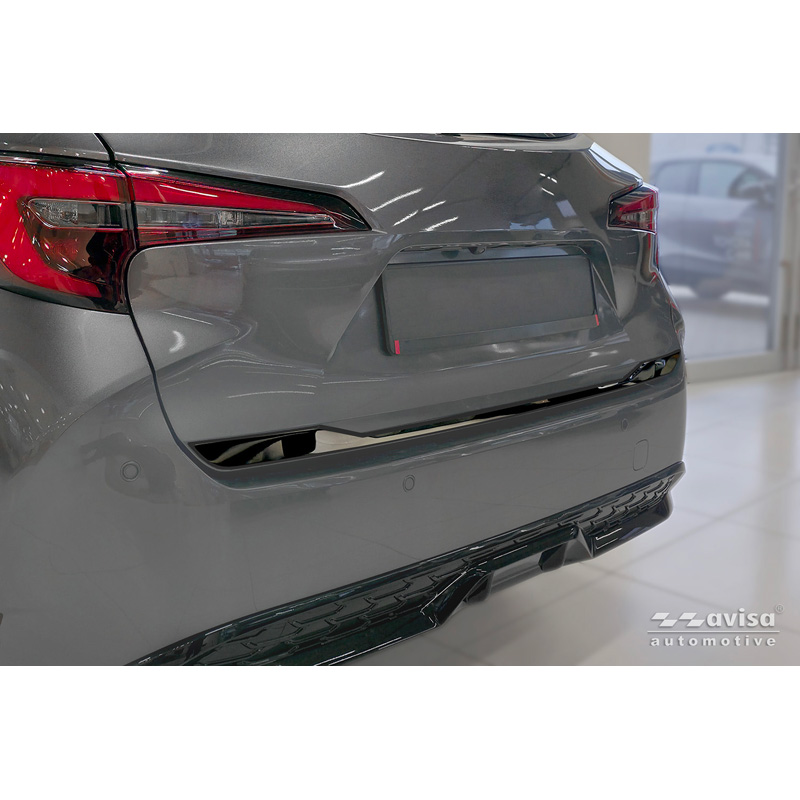 Avisa Moulure de hayon en Inox Noir Chrome sur mesure pour Toyota Corolla Touring Sports (E21) 2019-