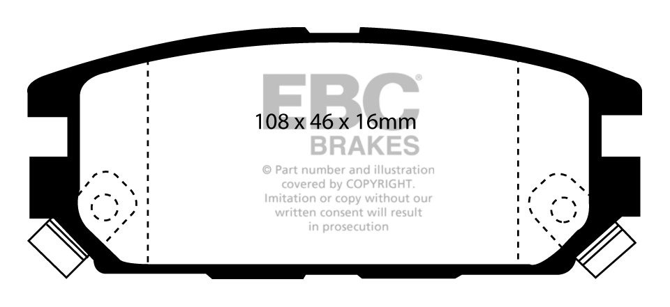 EBC Brakes MITSUBISHI 3000 GTO 3.0 4WS (297mm Discs) 90-92 Rembl