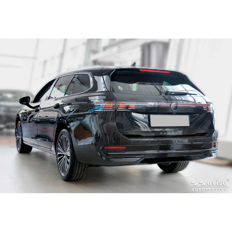 Avisa Moulure de hayon en Inox Noir Chrome sur mesure pour Volkswagen Passat Variant (CJ5) 2024-