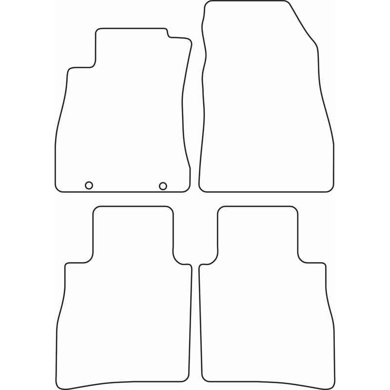 Set de tapis de sol sur mesure pour Nissan Pulsar 2014-