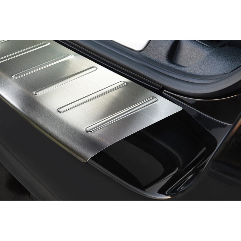 Protection de seuil arrière inox sur mesure pour Peugeot 508SW 2011-2014 & Facelift 2014-2018 'Ribs'