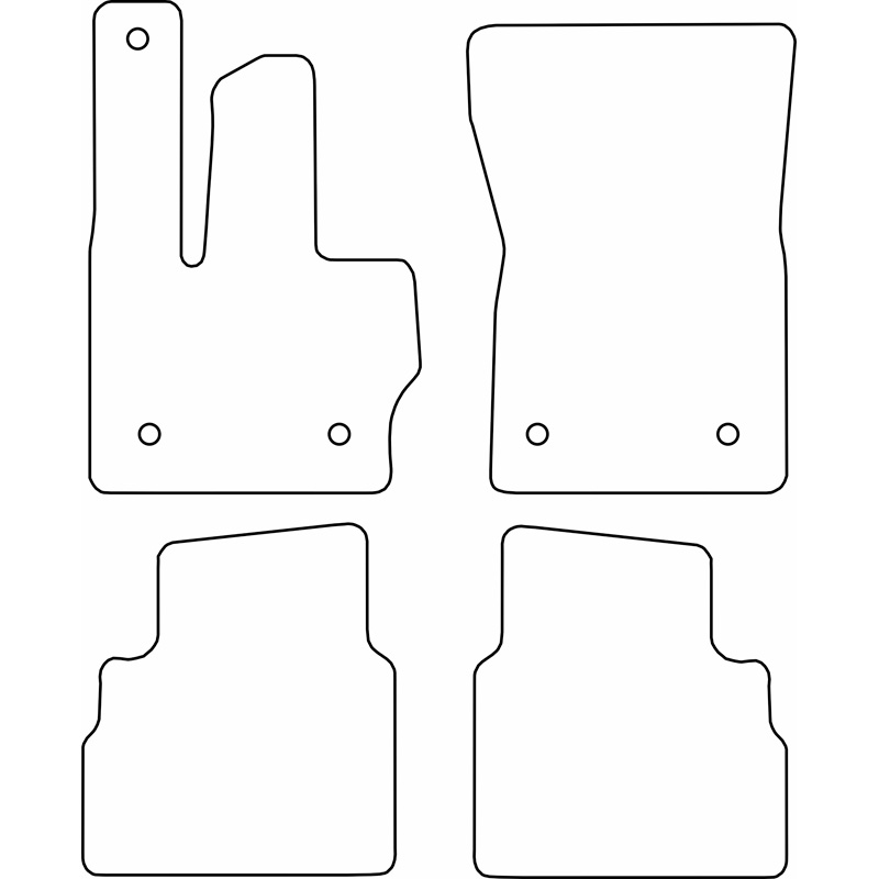 Set de tapis de sol en velours sur mesure pour Mercedes Classe-G (W464) 2018-