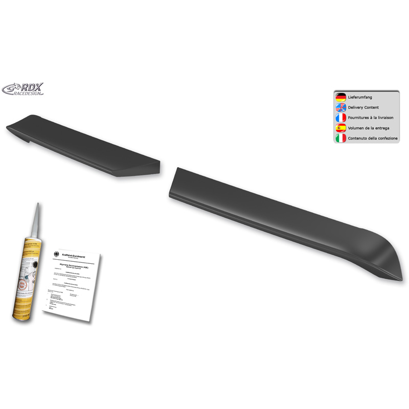 RDX Racedesign Becquet de toit sur mesure pour Renault Master IV / Nissan Interstar 2024- (H2) (avec 2 portes battantes) (PU)