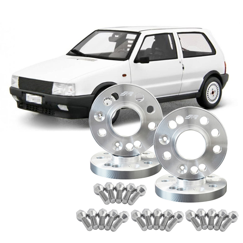Simoni Racing Kit d'Élargisseurs de Roue en aluminium - 2x16mm(AV) - 2x20mm(AR) (Moyeu 58,1mm) avec boulons de roue - sur mesure pour Fiat divers