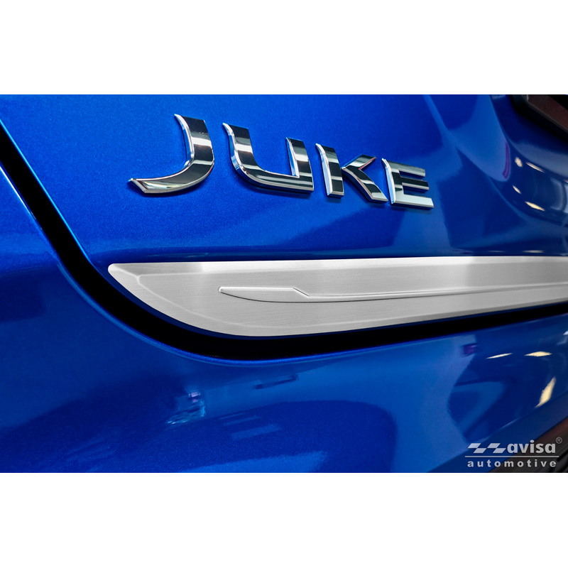 Avisa Revêtement d'habillage du hayon du coffre inox brossé sur mesure pour Nissan Juke II (F16) 2019-