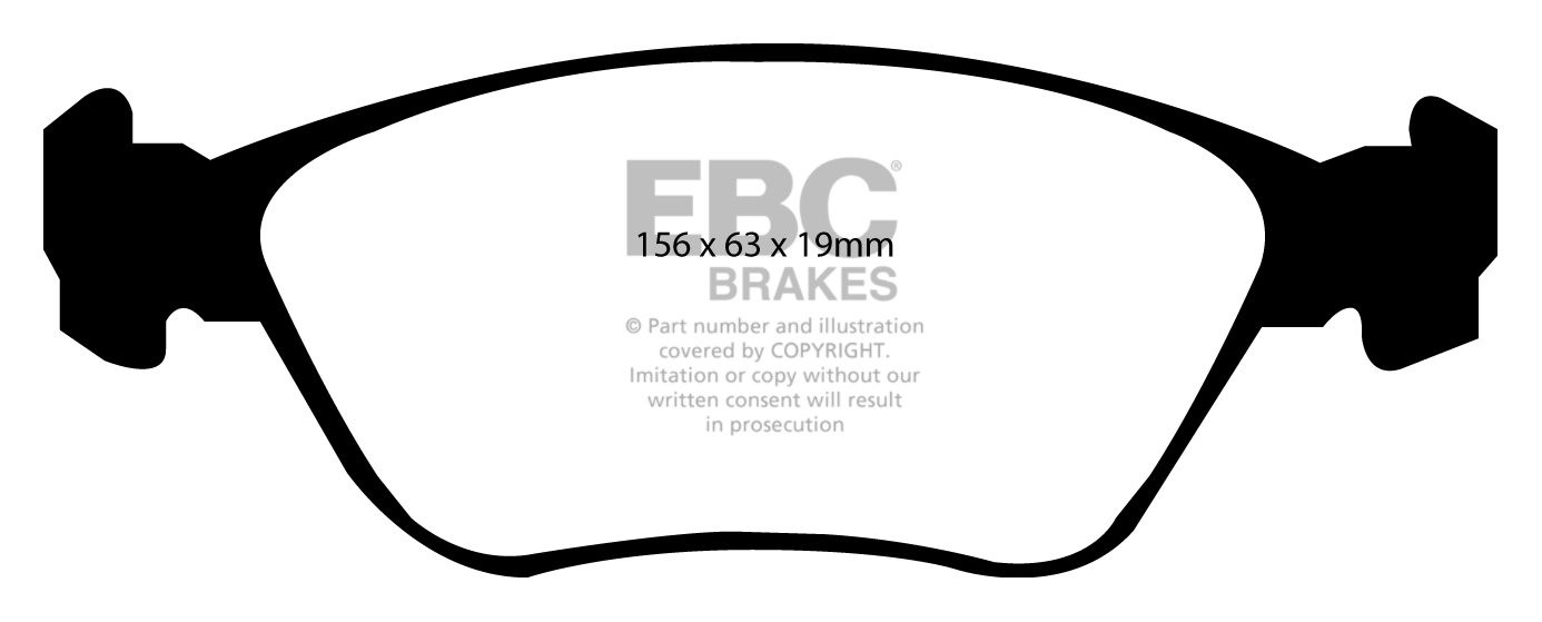 EBC Brakes VOLVO V70 2.3 Turbo T5 97-2000 Remblokken voorzijde r