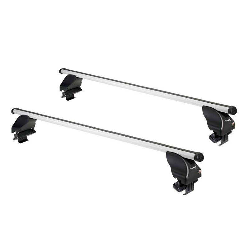 Jeu de barres de toit Twinny Load Aluminium A57 sur mesure pour Ford Focus IV HB 5-portes 2018- & Renault Captur 2013-
