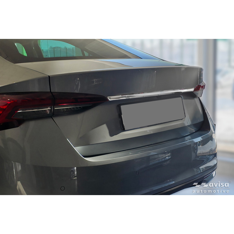 Avisa Revêtement d'habillage du hayon du coffre inox Chrome sur mesure pour Skoda Octavia IV Liftback (NX3) 2019-2024 & Facelift 2024-