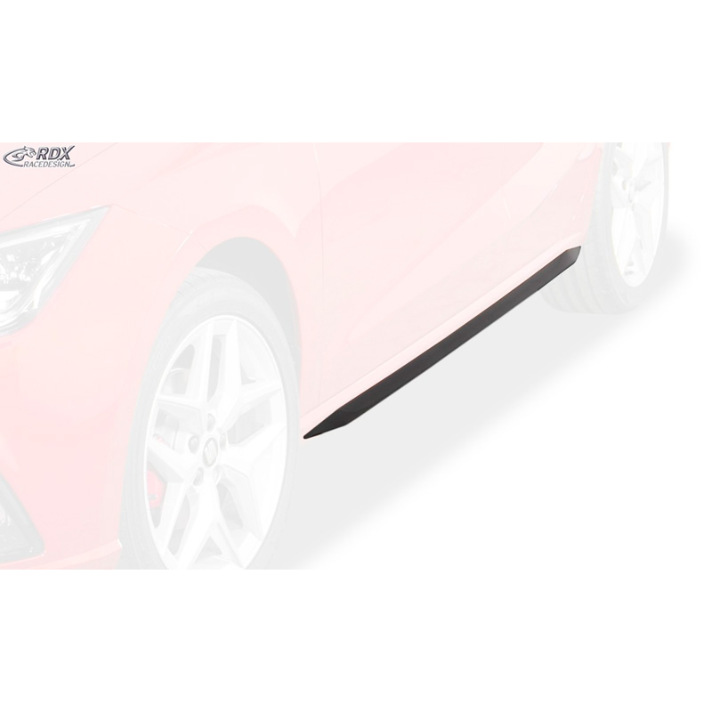 Jupes latérales 'Slim' sur mesure pour Seat Ibiza 6F 2017- incl. FR (ABS noir luisant)