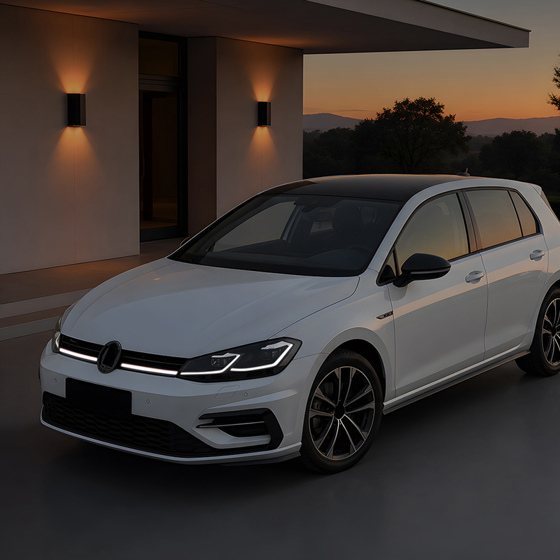 Grill en Optique-R avec Bande-LED sur mesure pour Volkswagen Golf VII (7.5) HB/Variant Facelift 2017-2020
