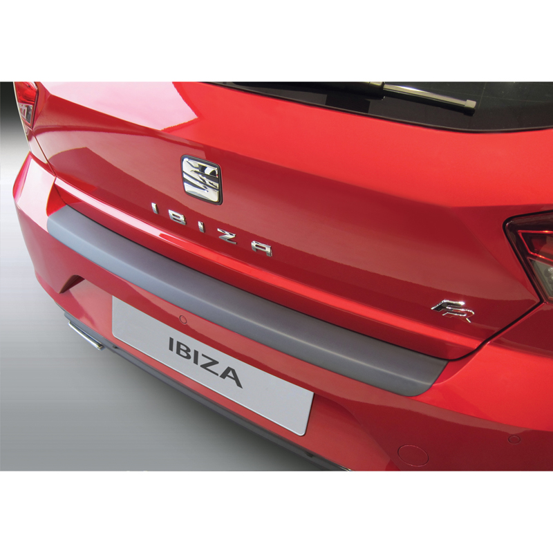 Protection de seuil arrière (ABS) sur mesure pour Seat Ibiza 6F 5-portes SE/FR 2017- Noir
