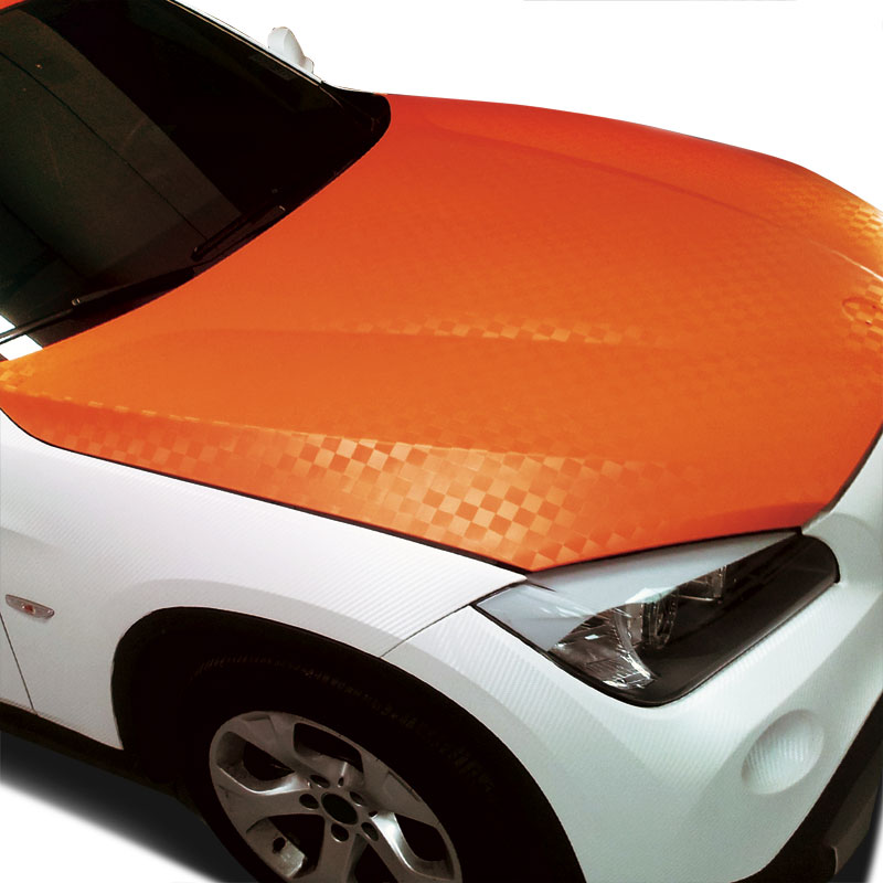 Film auto-collant décoration Vinyl orange 50x100cm, utilisable à l'intérieur et à l'extérieur