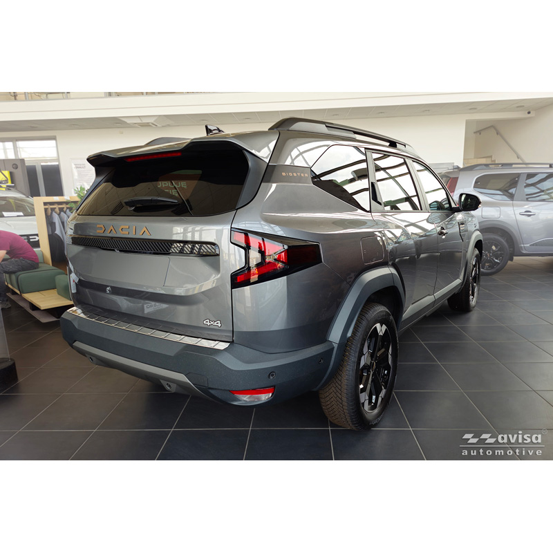 Avisa Protection de seuil arrière inox sur mesure pour Dacia Bigster 2024- 'Ribs'