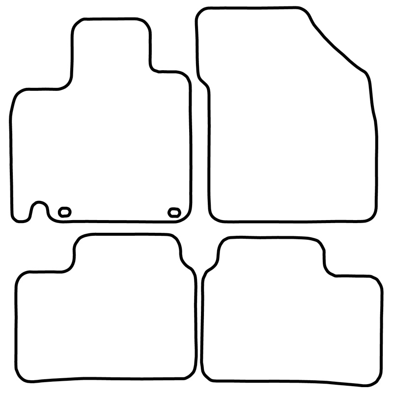 Set de tapis de sol sur mesure pour Suzuki Ignis 2016-