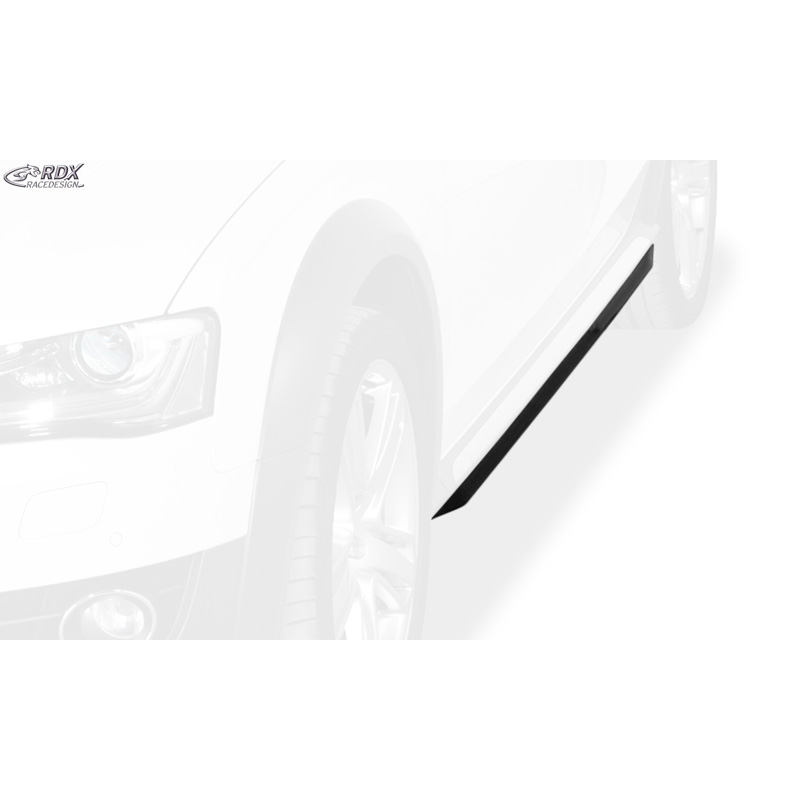 Jupes latérales 'Slim' sur mesure pour Audi A4 (B8) Allroad 2011- (ABS noir luisant)