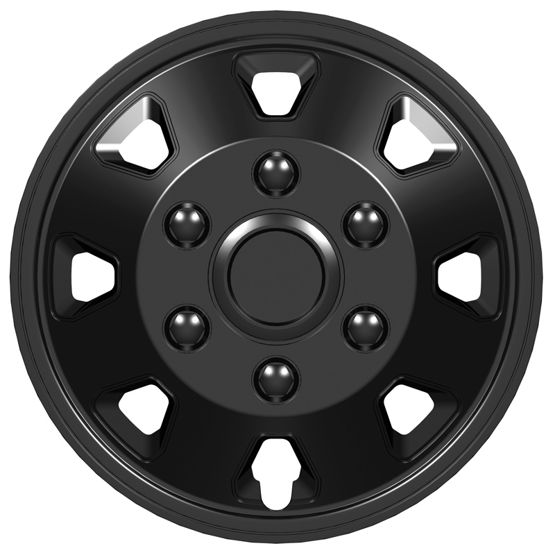 Jeu d'enjoliveurs Itah 16-inch noir (sphère)