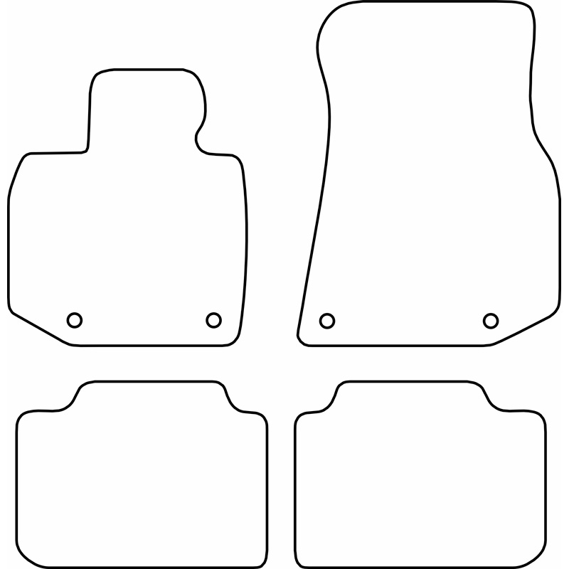 Set de tapis de sol sur mesure pour BMW X3 (G45) 2024-