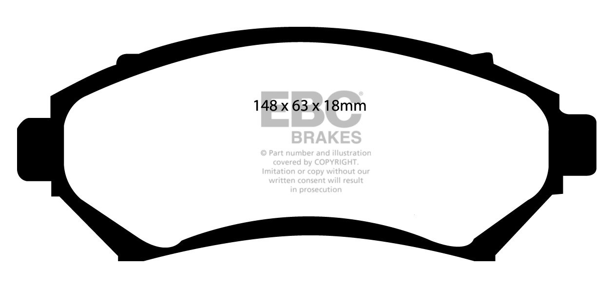 EBC Brakes VAUXHALL (OPEL) Sintra 2.2 96-2000 Remblokken voorzij