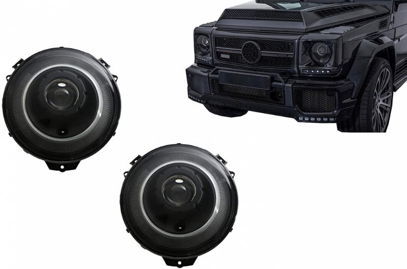 Headlights fits Mercedes Benz G-Klasse W463 black 92-06