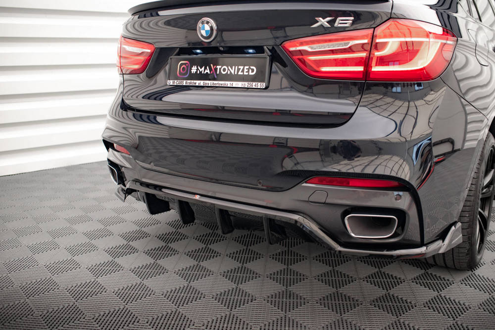 Diffuser BMW X6 M pakket F16 Maxton Glans Zwart