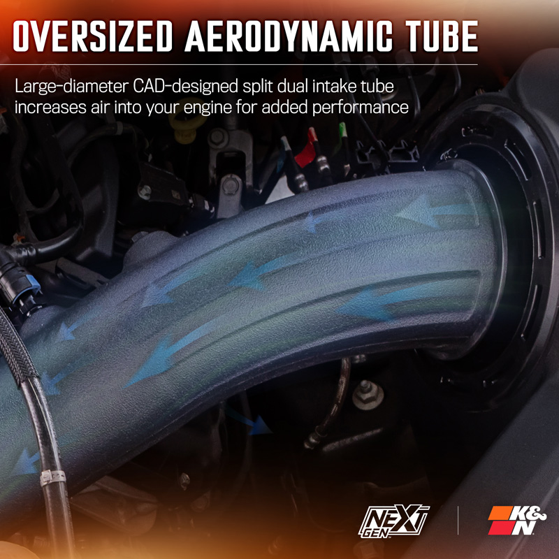 K&N NextGen d'admission d'air froid  sur mesure pour Ford F150 5.0L V8 2015- (50-2591)