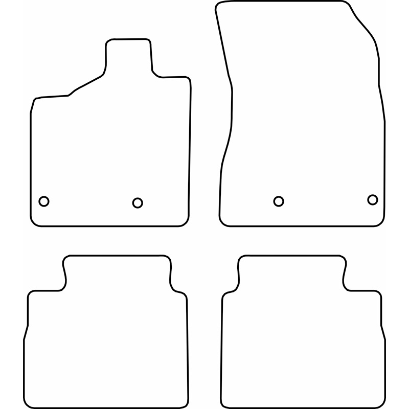 Set de tapis de sol sur mesure pour Nissan X-Trail IV (T33) 2022- excl. e-Power