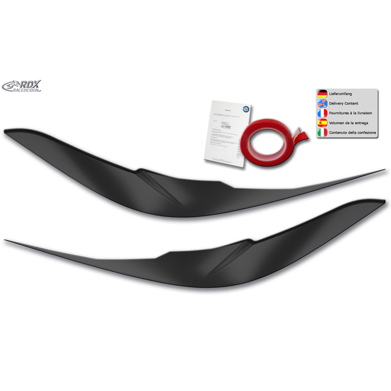 Spoilers de phares sur mesure pour BMW X2 F39 2017-2023 (ABS)