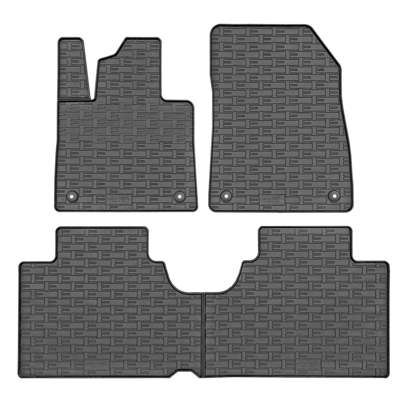 Set tapis de caoutchouc sur mesure pour Smart #1 EV 2022- & #3 EV 2023- (4-pièces + points de fixage)