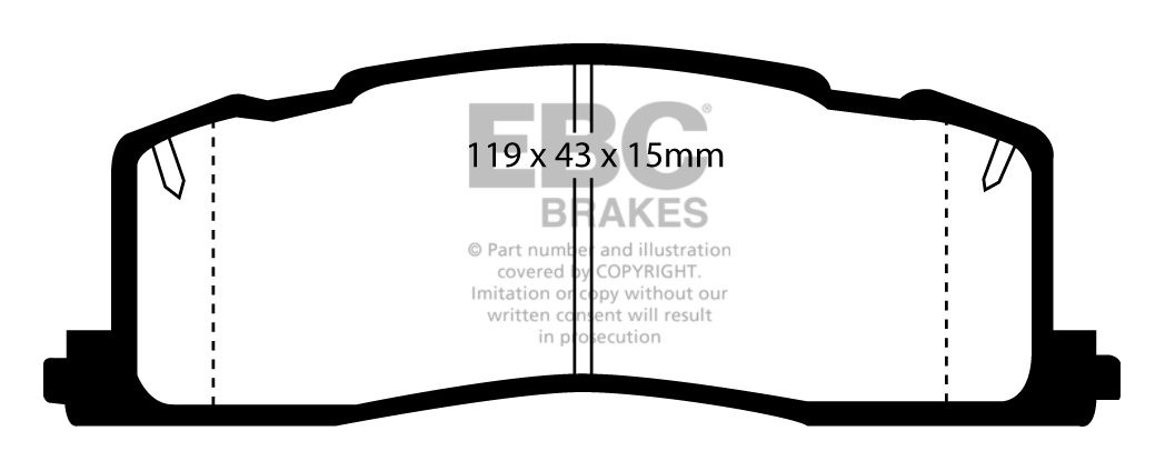 EBC Brakes TOYOTA Previa 2.4 90-93 Remblokken achterzijde