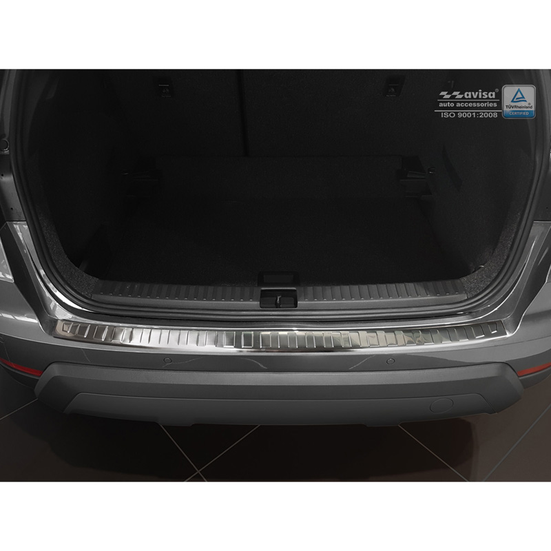 Protection de seuil arrière inox sur mesure pour Seat Arona 2017-2021 & Facelift 2021- 'Ribs'