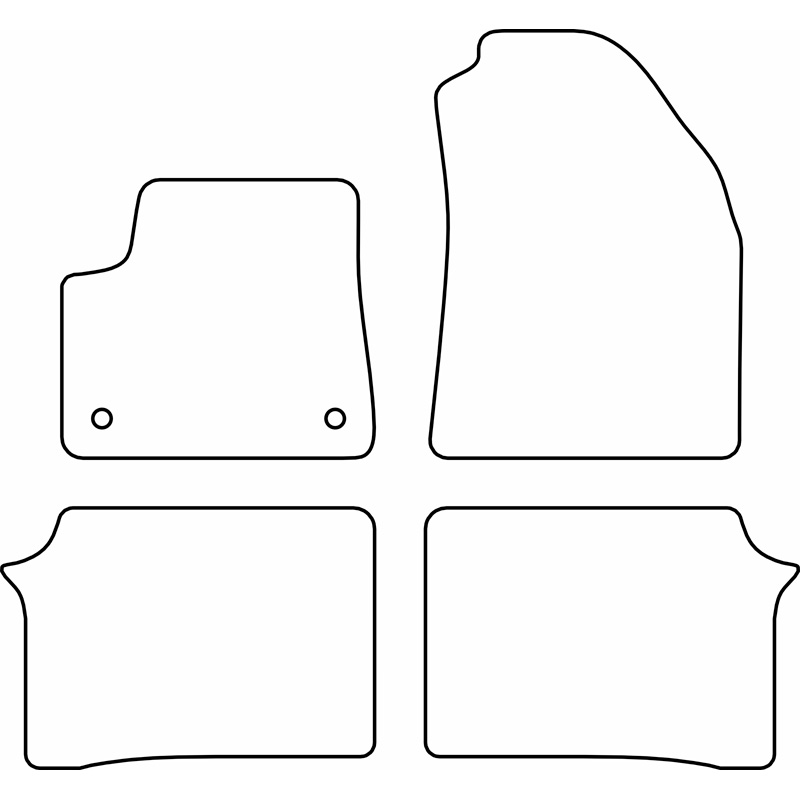 Set de tapis de sol en velours sur mesure pour Opel Frontera EV 2024-