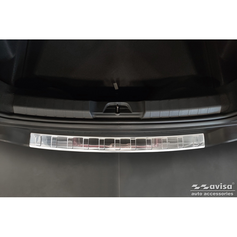 Protection de seuil arrière inox sur mesure pour Jeep Avenger incl. EV 2023- 'Ribs'