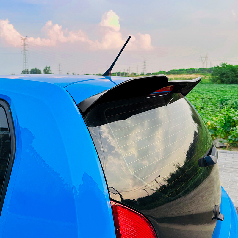 Becquet de toit (Spoiler Cap) sur mesure pour Volkswagen Up! excl. GTi & Seat Mii & Skoda Citigo 2011- (ABS Noir Luisant)