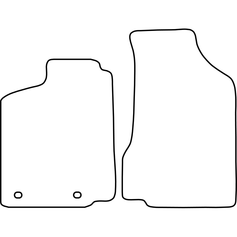 Set de tapis de sol sur mesure pour Volkswagen Caddy 1996-2004