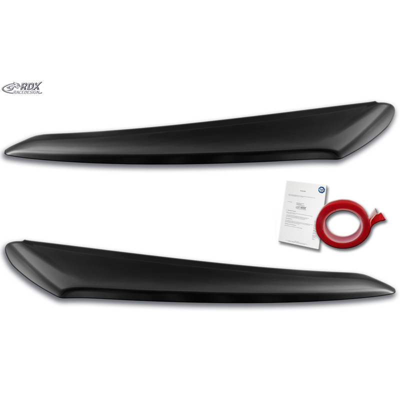 Spoilers de phares sur mesure pour Citroën Jumper & Fiat Ducato & Peugeot Boxer 2014- & Opel Movano 2021- (ABS)