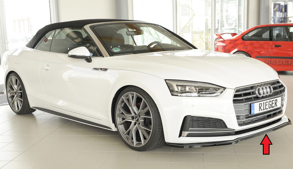 Voorspoiler Audi A5 B9 F5 S-Line Rieger Glossy