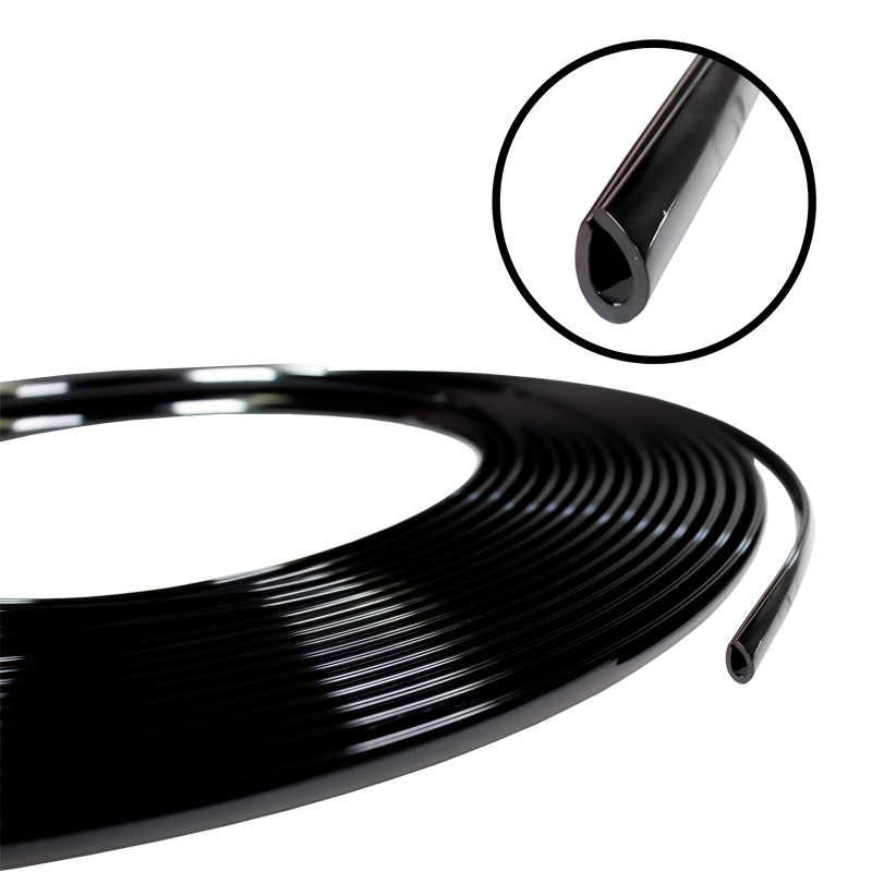 Trimbrite Bande adhésive pour l'intérieur et l'extérieur - Noir - Rouleau de 15 mètres - U-profil 8x5mm