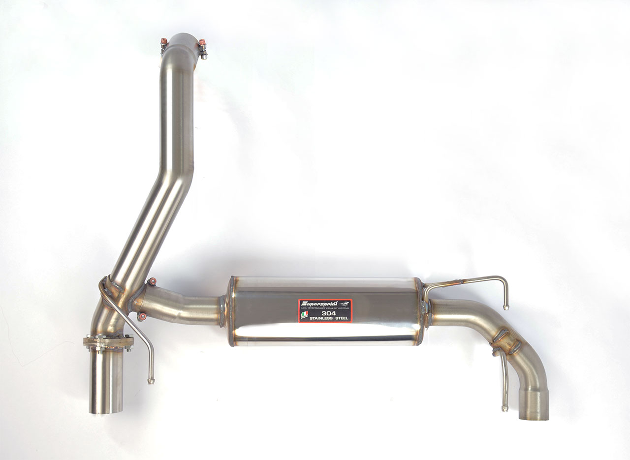 695 ABARTH 1.4T "Edizione Maserati" (180 Hp) (Ø65 with valve) 2012 Rear exhaust right - left