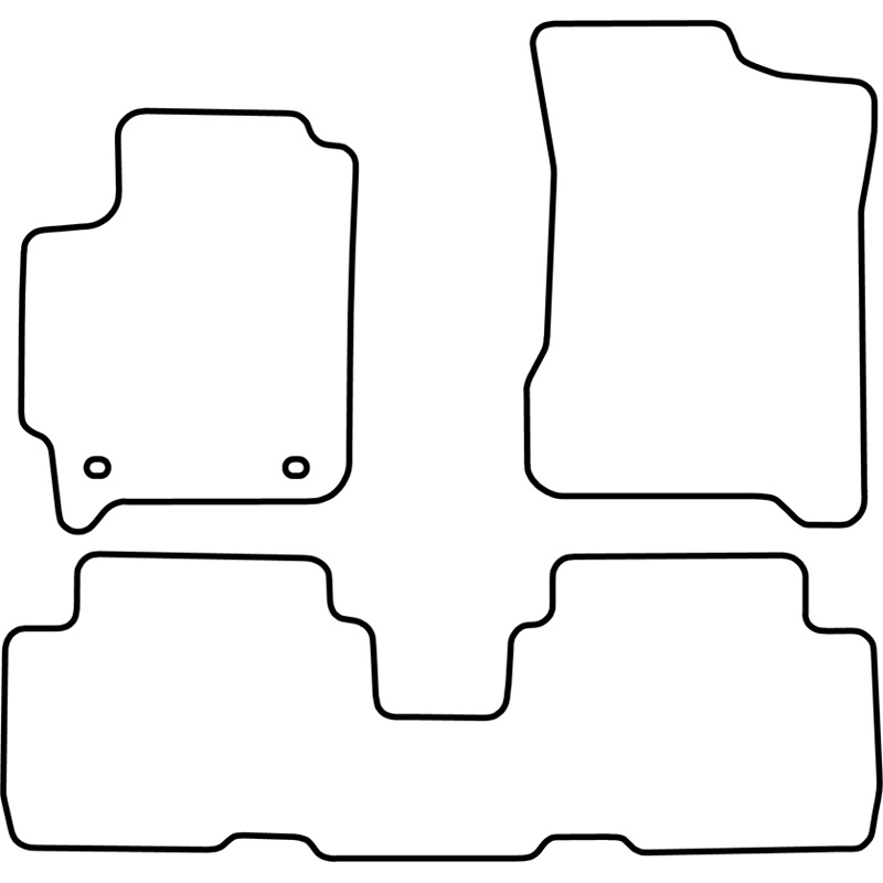 Set de tapis de sol sur mesure pour Kia Carens 2002-2006 (5 Personnes)