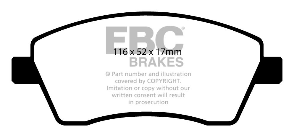 EBC Brakes RENAULT Modus 1.6 2004-.. Remblokken voorzijde greens